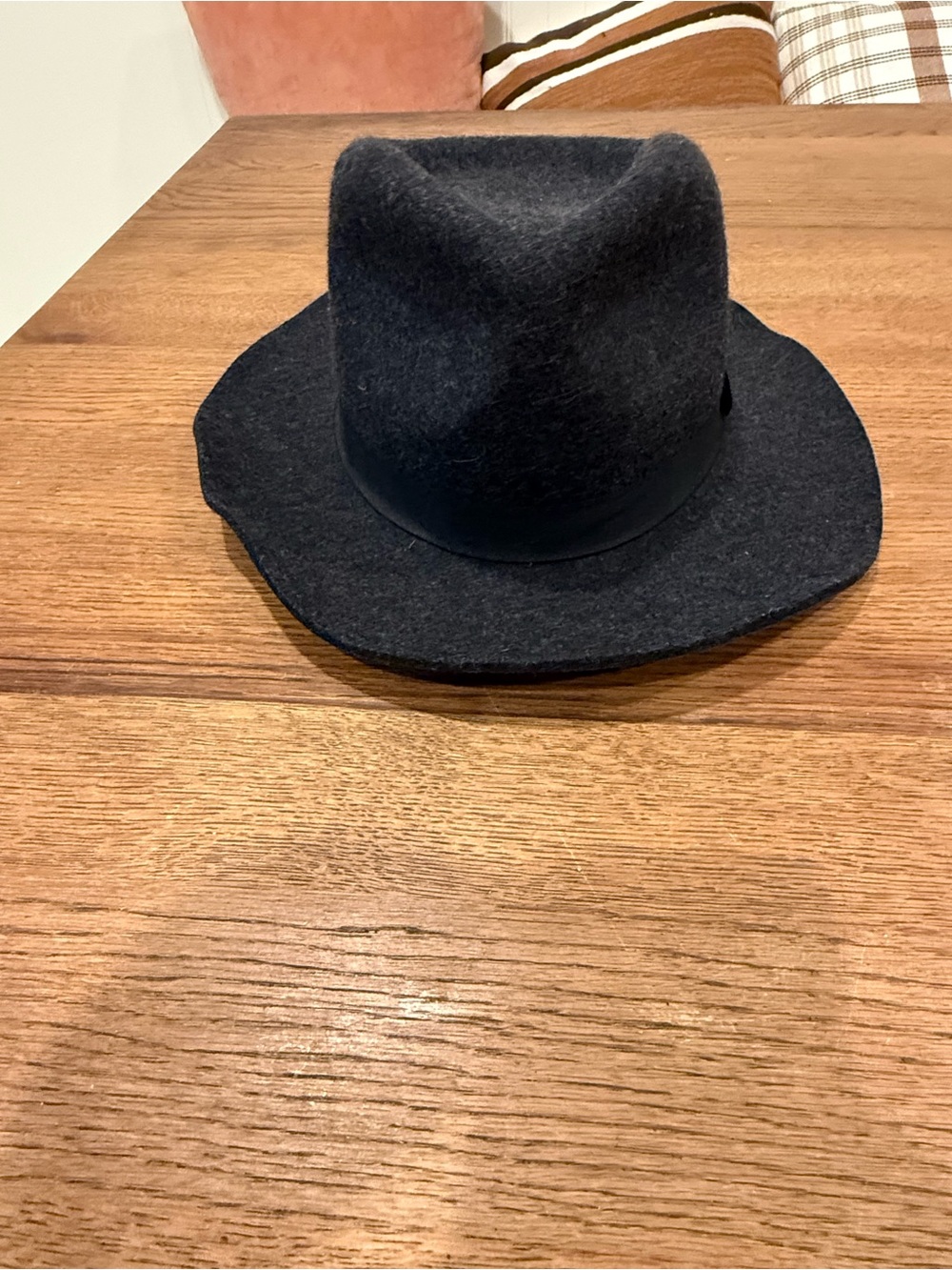 Biltmore for Madewell Classic Grey Felt Fedora Hat Small/Medium